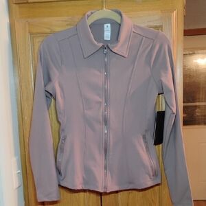 90 DEGREE BY REFLEX Amsterdam Mocha Collard Yoga, Running Jacket Size Small